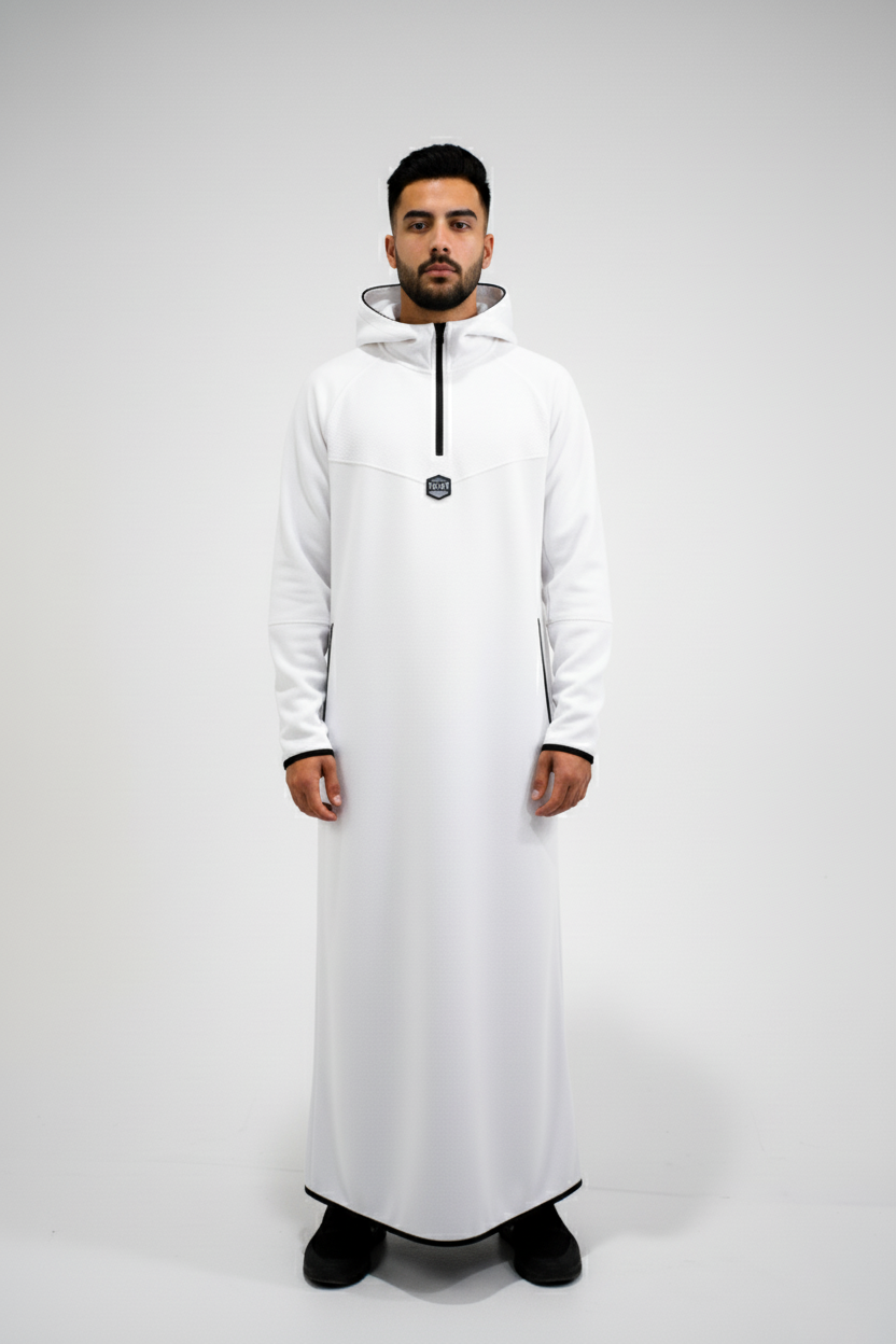 DEEN URBAN™ - JELLABA TECH BLANC