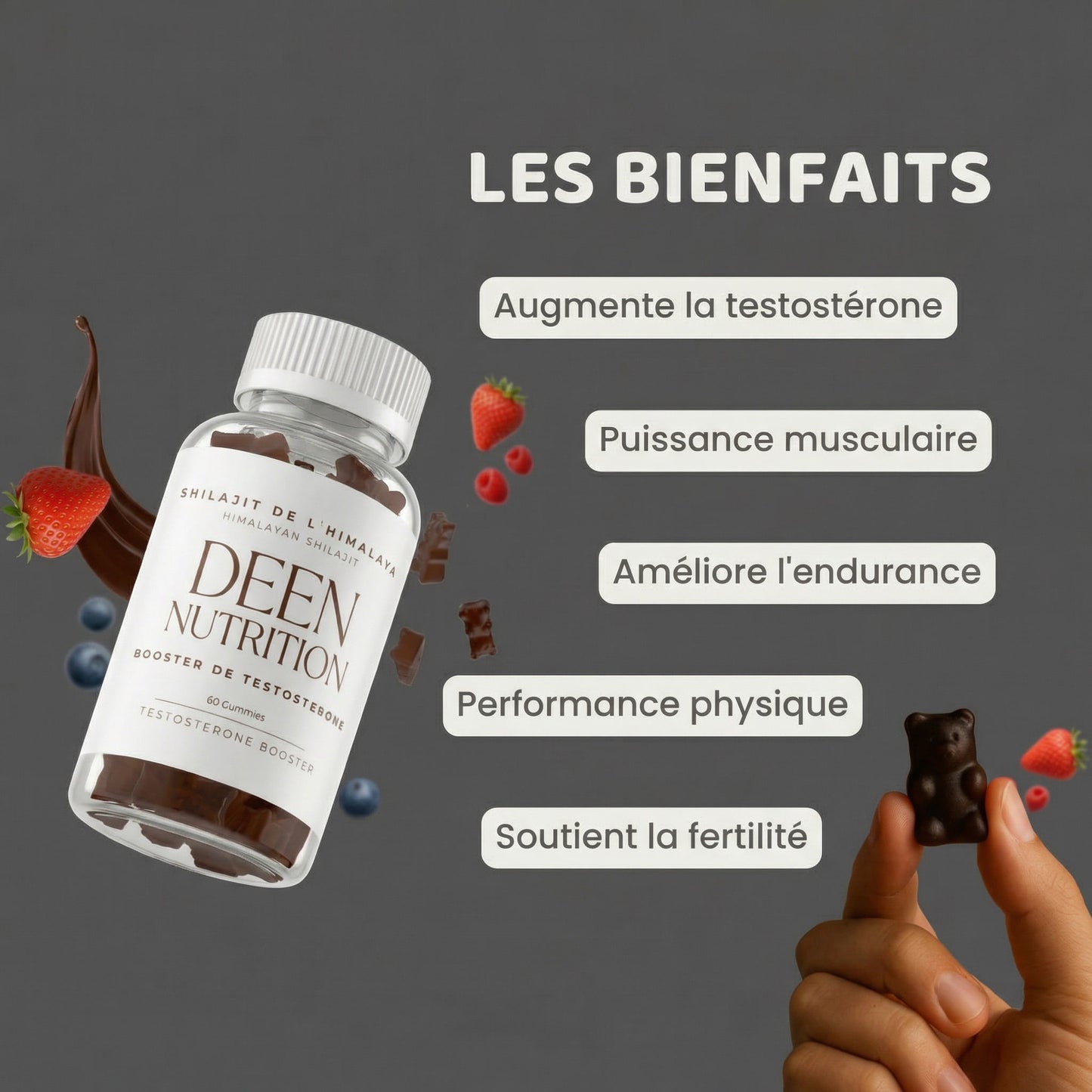 DEEN NUTRITION™ - Shilajit gummies ( Booster naturel )