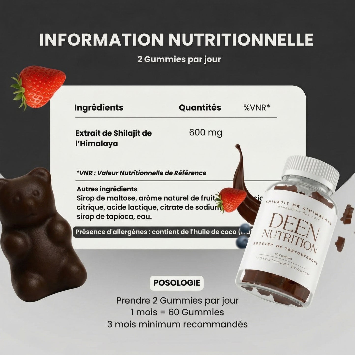 DEEN NUTRITION™ - Shilajit gummies ( Booster naturel )