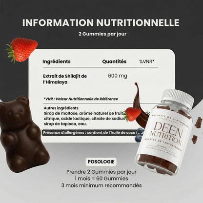 DEEN NUTRITION™ - Shilajit gummies ( Booster naturel )
