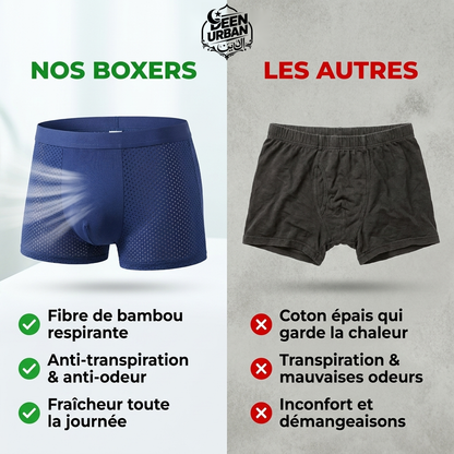 DEEN URBAN™- Pack confort homme ( 4 boxers achetés = ensemble de rasage 3 en 1 offert )