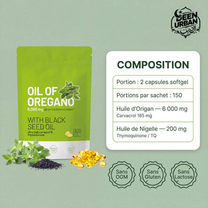 Capsule origan nigelle bien-être